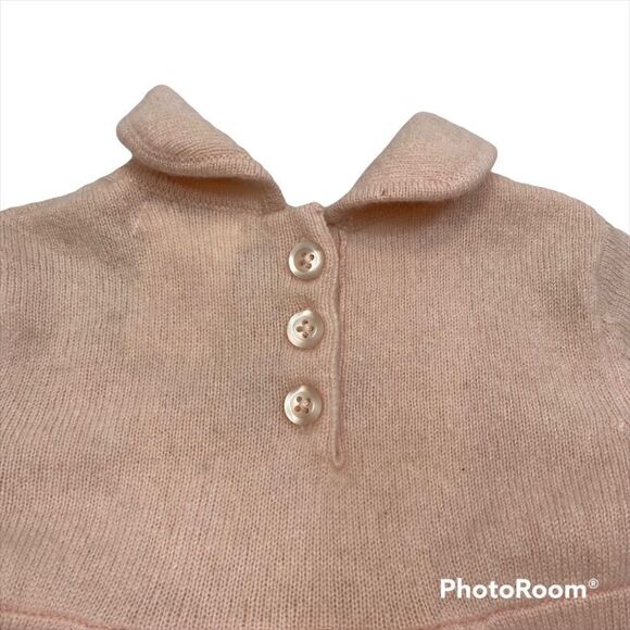 Brand New With Tags Max Studio Baby Pink Cashmere Long Sleeved One Piece 3-6 mos - Picture 6 of 11
